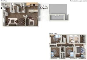 Floor Plan 24 | Fort Hood Family Housing | Fort Hood Family Housing