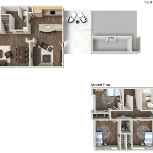 Floor Plan 24 | Fort Hood Family Housing | Fort Hood Family Housing