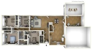 Floor Plan 2 | laurel bay military housing beaufort sc | Atlantic Marine Corps Communities at Tri-Command