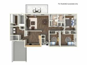 Floor Plan 10 | fort cavazos texas housing | Cavalry Family Housing
