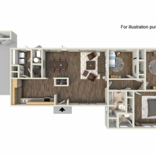 Floor Plan 6 | Fort Hood Housing | Fort Hood Family Housing