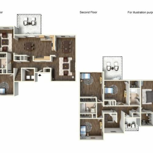 Floor Plan 14 | Fort Hood Family Housing | Fort Hood Family Housing