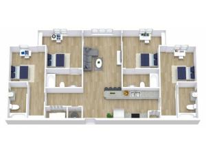A four bedroom, four bathroom apartment | Apartments in Daytona Beach, FL | Bellamy Daytona