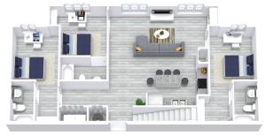 A five bedroom, five bathroom townhome. | Apartments in Carrollton, GA | Bellamy Carrollton