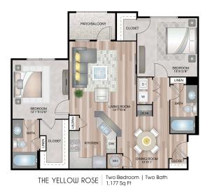 The Yellow Rose Floor Plan