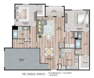 The Saddle Ranch Floor Plan