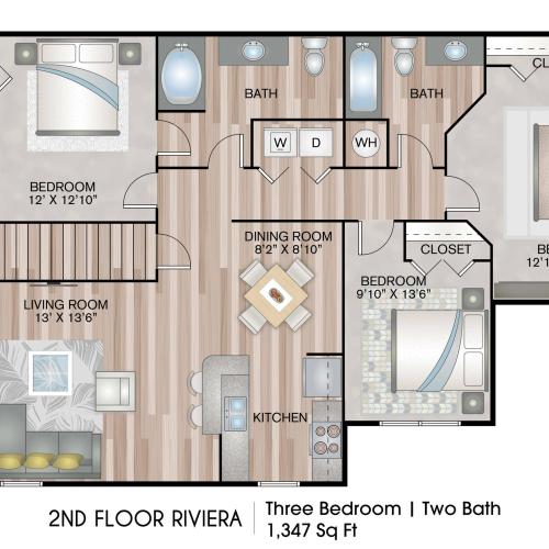 2nd Floor Riviera  floorplan
