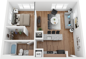 parkside lofts 1 bedroom floor plan a3