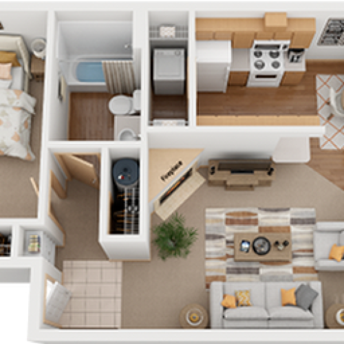 wyeast pointe 1 bedroom apartment floor plan copper
