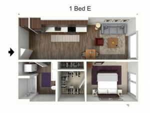 One Bedroom E