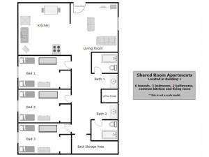 P1 (Shared Rooms) Floor Plan