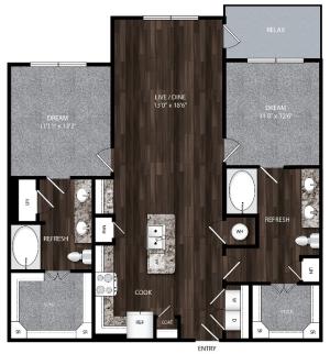 B2HC_Union_House_Two_Bedroom_Modern_Apartment_North_Texas
