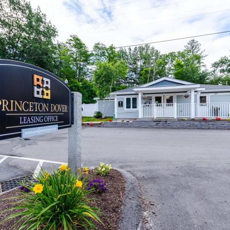Exterior view from parking area | Princeton Dover  | Dover NH Apartment Buildings