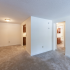 Open-concept living area in an apartment at Princeton at Mill Pond | Dover New Hampshire Apartments
