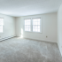 Two windows in living room in an apartment at Princeton at Mill Pond | Dover New Hampshire Apartments