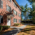 Walkway and pavilion on the side of apartment at Princeton at Mill Pond | Dover NH Apartments For Rent