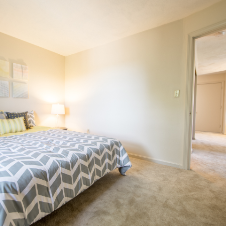 Carpeted bedroom at Princeton Crossing | Apartment for Rent in Salem, MA