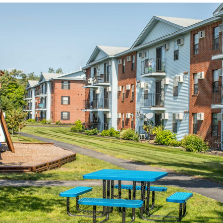 Playground and picnic table | Princeton Place | Worcester Massachusetts Apartments For Rent
