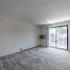 Living room with AC  in apartment at Pheasant Run  | Nashua NH Apartments