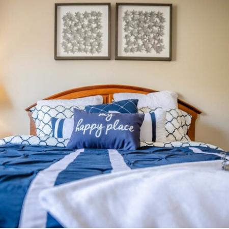 Close up of bedroom | Princeton Reserve | Apartments Dracut MA