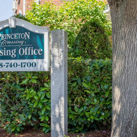 Front entrance sign to our apartment community - Princeton Crossing |  Apartments for Rent in Salem, MA
