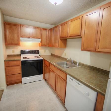 Efficient kitchens with sleek design | Princeton Place | Worcester Massachusetts Apartments For Rent