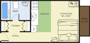 Floor Plan 1 | Apartments For Rent Marlborough MA | Princeton Green