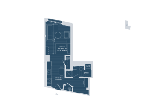 Studio Floor Plan | Apartments For Rent In Boston Ma | 381 Congress