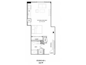 Floor Plan 2 | Charlestown Apartments Boston | The Graphic Lofts