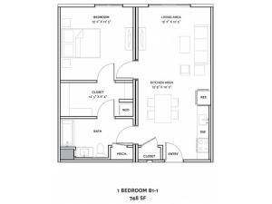 Floor Plan 13 | Charlestown Boston Apartments | The Graphic Lofts