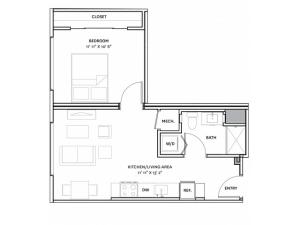 Floor Plan 16 | Apartment Complexes In Charlestown Ma | The Graphic Lofts