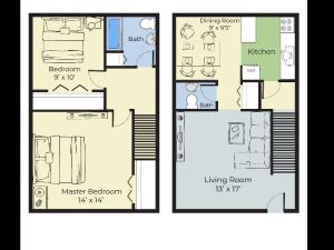 Two Bedroom Townhouse