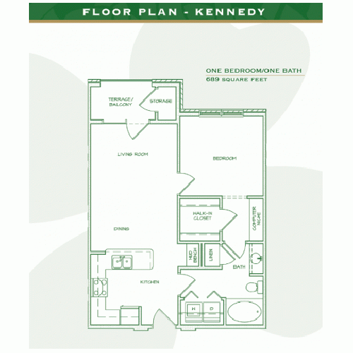 Kelly Park Apartments Overland Park Kansas Kennedy Floor Plan