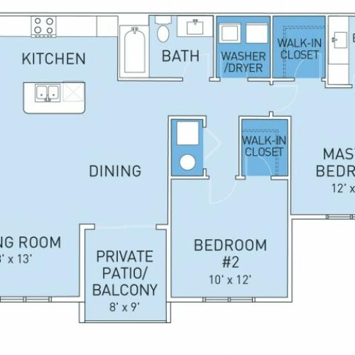 Floor Plan 1 | Ridge45 Apartments