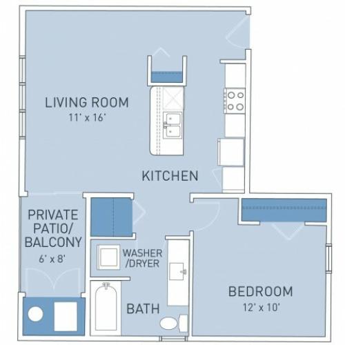 Floor Plan 5 | Ridge45 Apartments