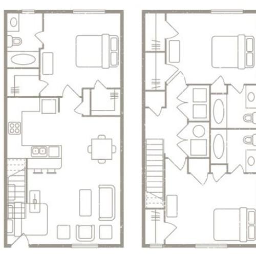 3x3 townhome