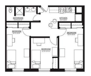 Regent Urban 3 Bedroom Floorplan