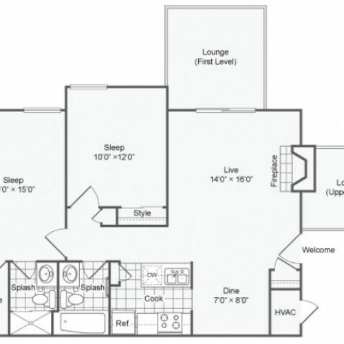Stirling |  Apartment in Maryland Heights | Two Bedroom
