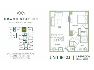1 Bed ! Bath | Apartment in Miami | Grand Station
