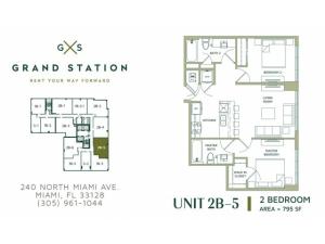 2 Bed 2 Bath | Apartment in Miami | Grand Station