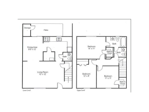 3 Bdrm Floor Plan | Charlotte Rental | Arcadian Village