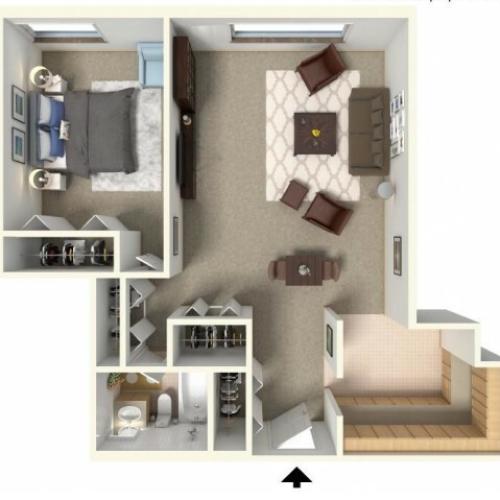 Floor Plan 1  | Bartlett Lake Apartments