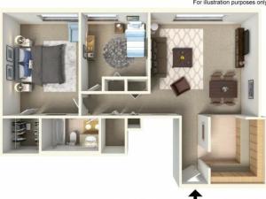 Floor Plan 4  | Bartlett Lake Apartments