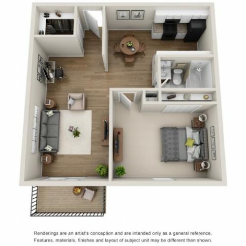 Floor Plan 4 | Apartments for Rent Mt Prospect Il | The Residences at 1550