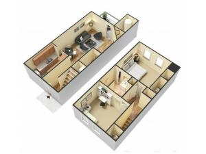 Floor Plan 3 | Apartments In North Charleston SC | Plantation Flats
