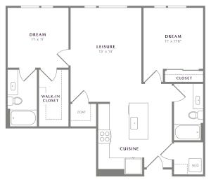View of B5 Floor Plan at Alton Heartwood