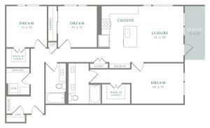 View of C2 Floor Plan at Alton Heartwood