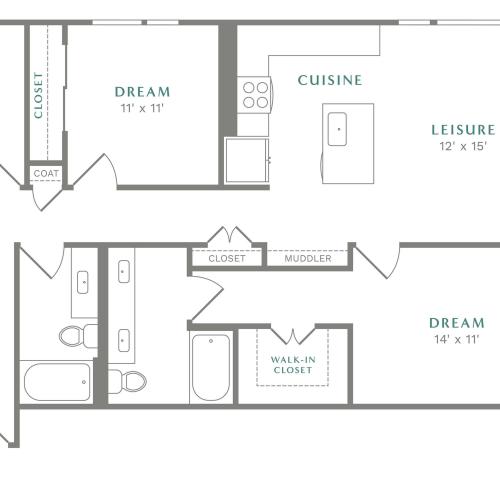 View of C2 Floor Plan at Alton Heartwood