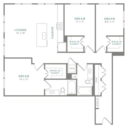 View of C3 Floor Plan at Alton Heartwood