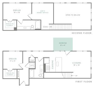 View of TH1 Floor Plan at Alton Heartwood
